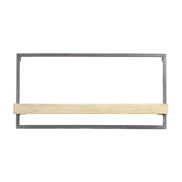 Wide Industrial Shelf Wood