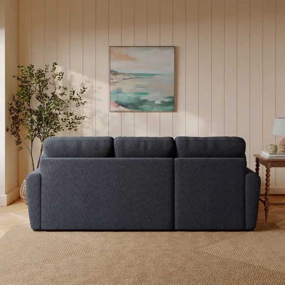 Milton Soft Chenille Corner Chaise Sofa 2