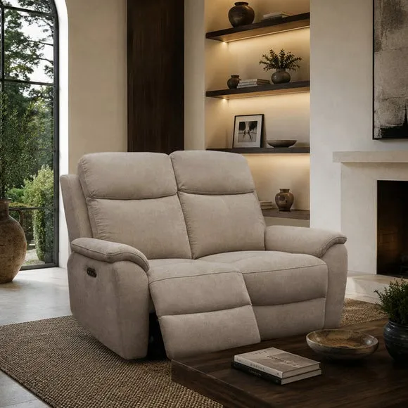 Aspire Kingsmere Chenille Power Recliner 2 Seater Sofa 2
