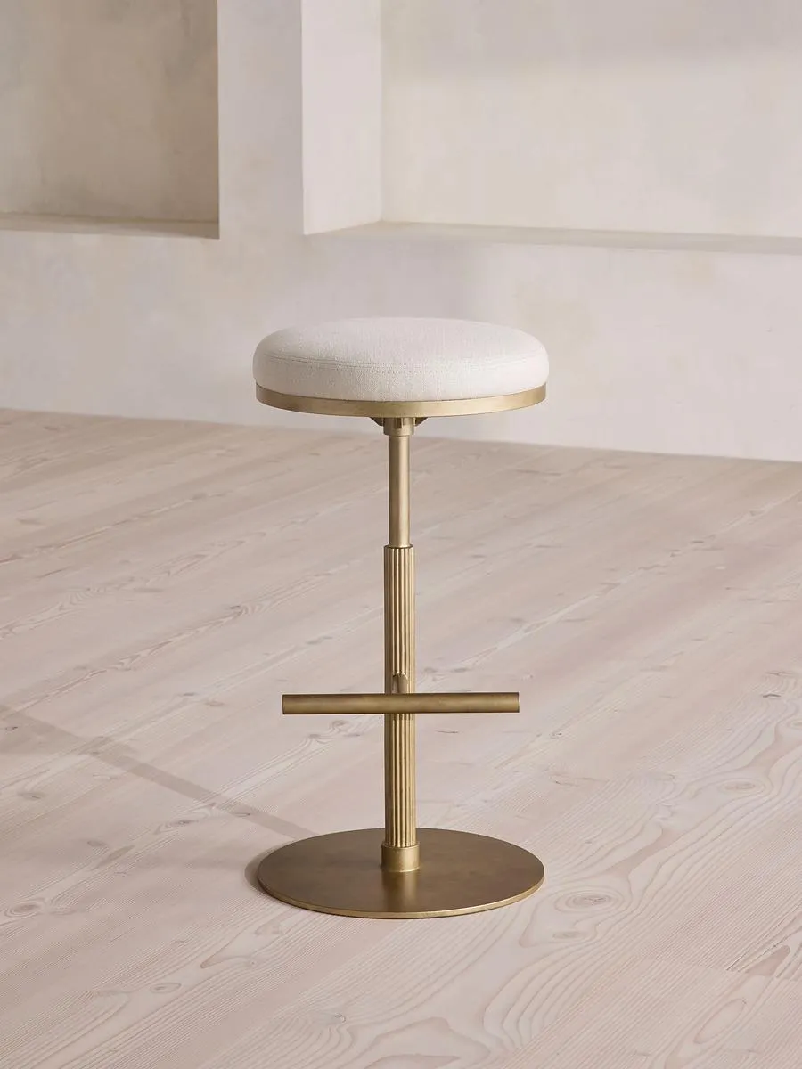 Wardell Barstool, Linen, Natural