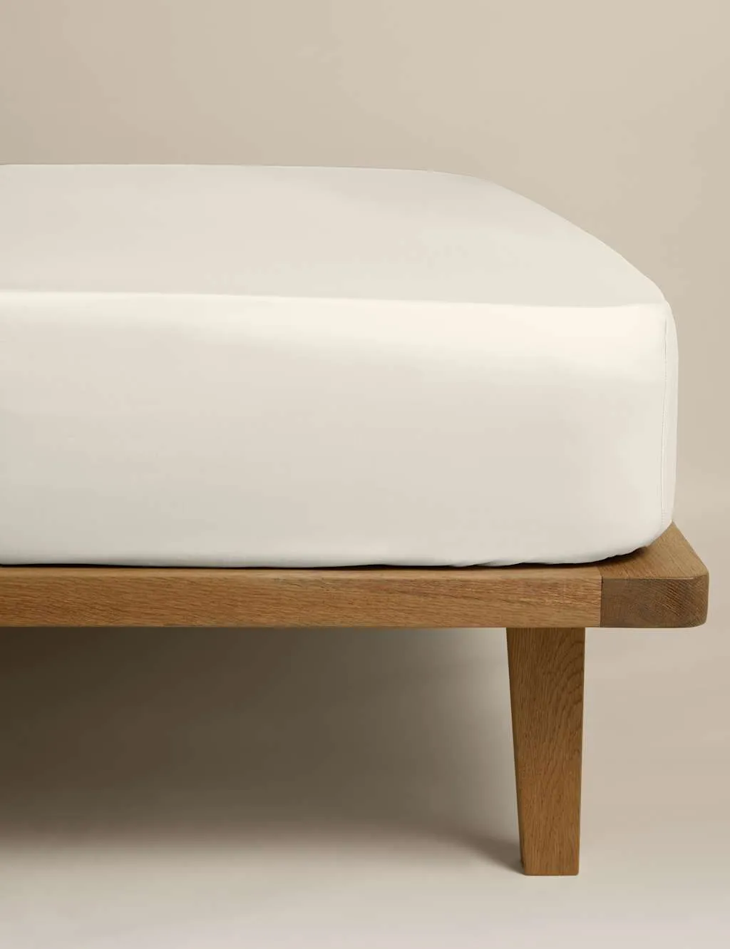 M&S Egyptian Cotton 230 Thread Count Silky Fitted Sheet Linen