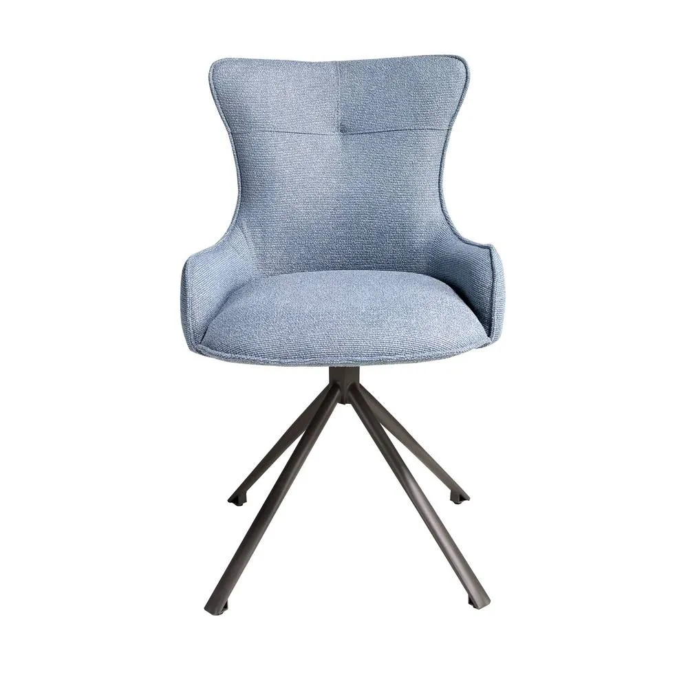 Angel Cerda Modern Swivel Chair in Blue 2