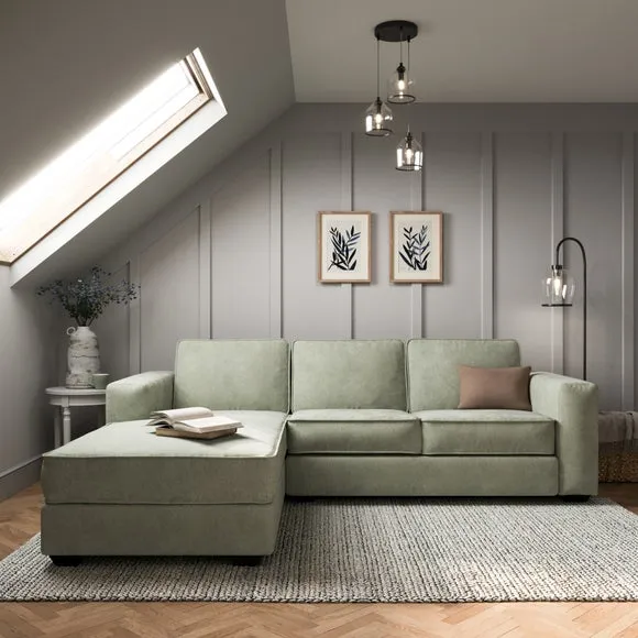 Claude Soft Tonal Chenille Corner Chaise Sofa