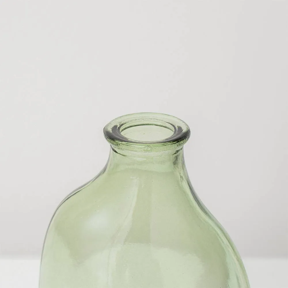 Melody Maison Set Of 3 Green & Pink Glass Vases 4