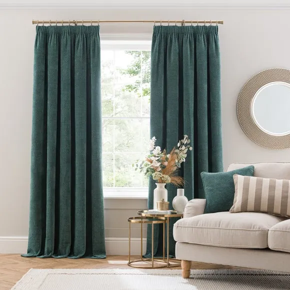 Alayna Chenille Pencil Pleat Curtains 2