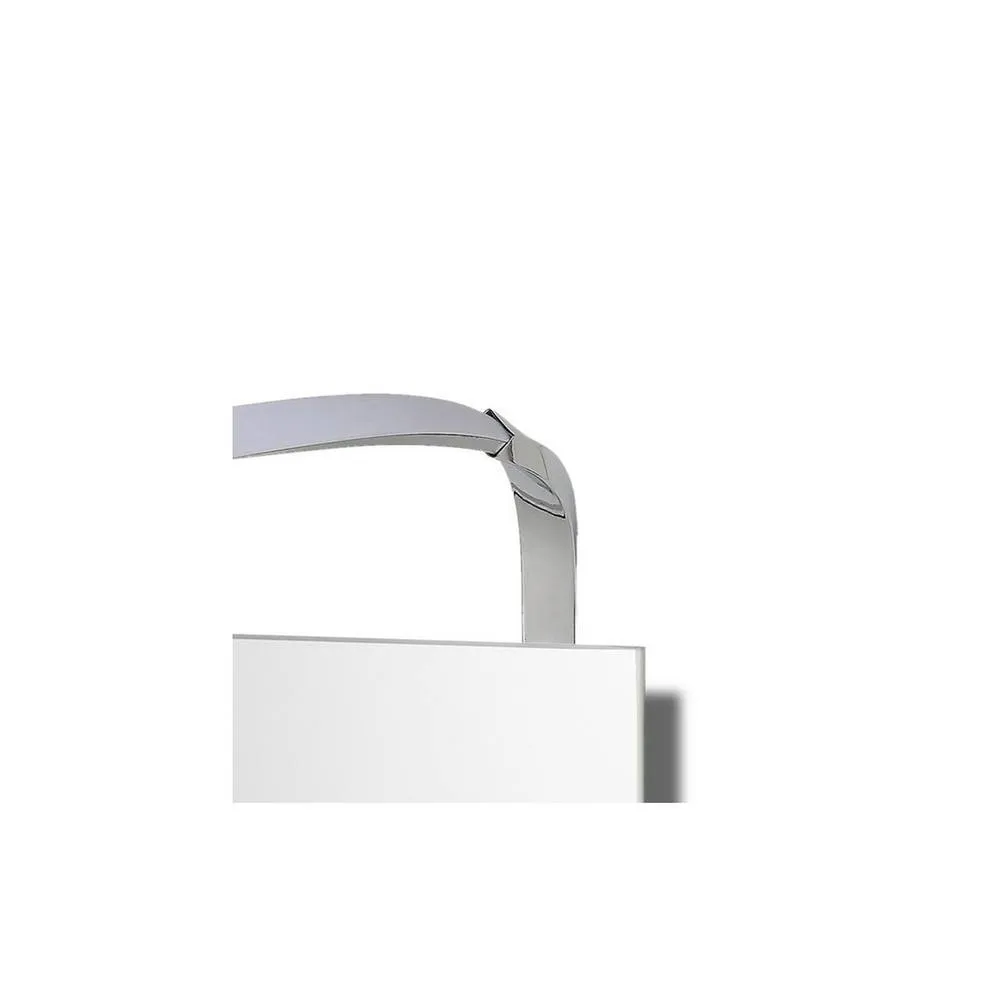 Netlighting Sisley Wall Lamp Chrome 12W 950lm 4000K IP44 LED Big Wave in Silver 3