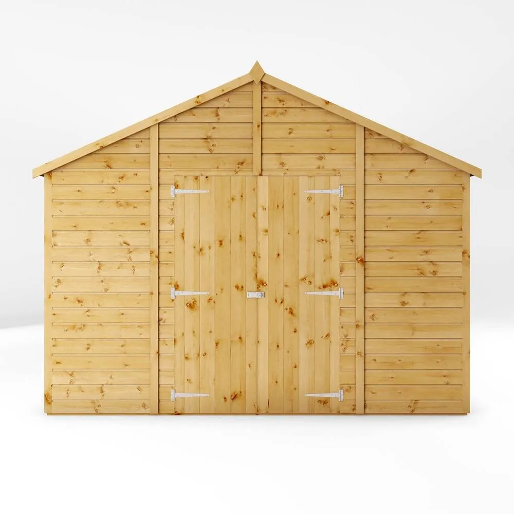 Mercia 15 x 10 Ft Premium Shiplap Apex Workshop - L457.2 x W322.7 x H252.4 cm in Brown 3