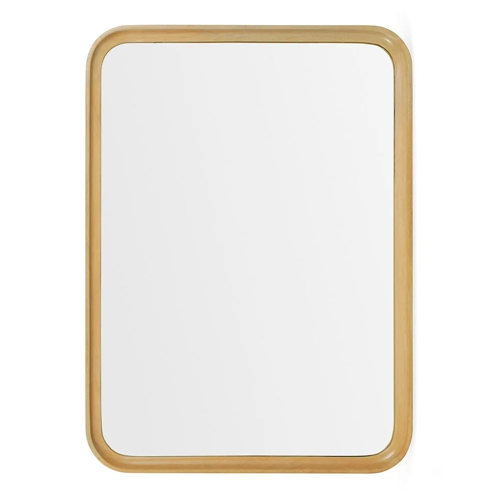 Heal's Livorno Rectangle Mirror Light Mango Wood 110 x 80cm 2
