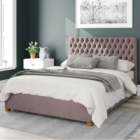 Monroe Plush Velvet Ottoman Bed Frame 1