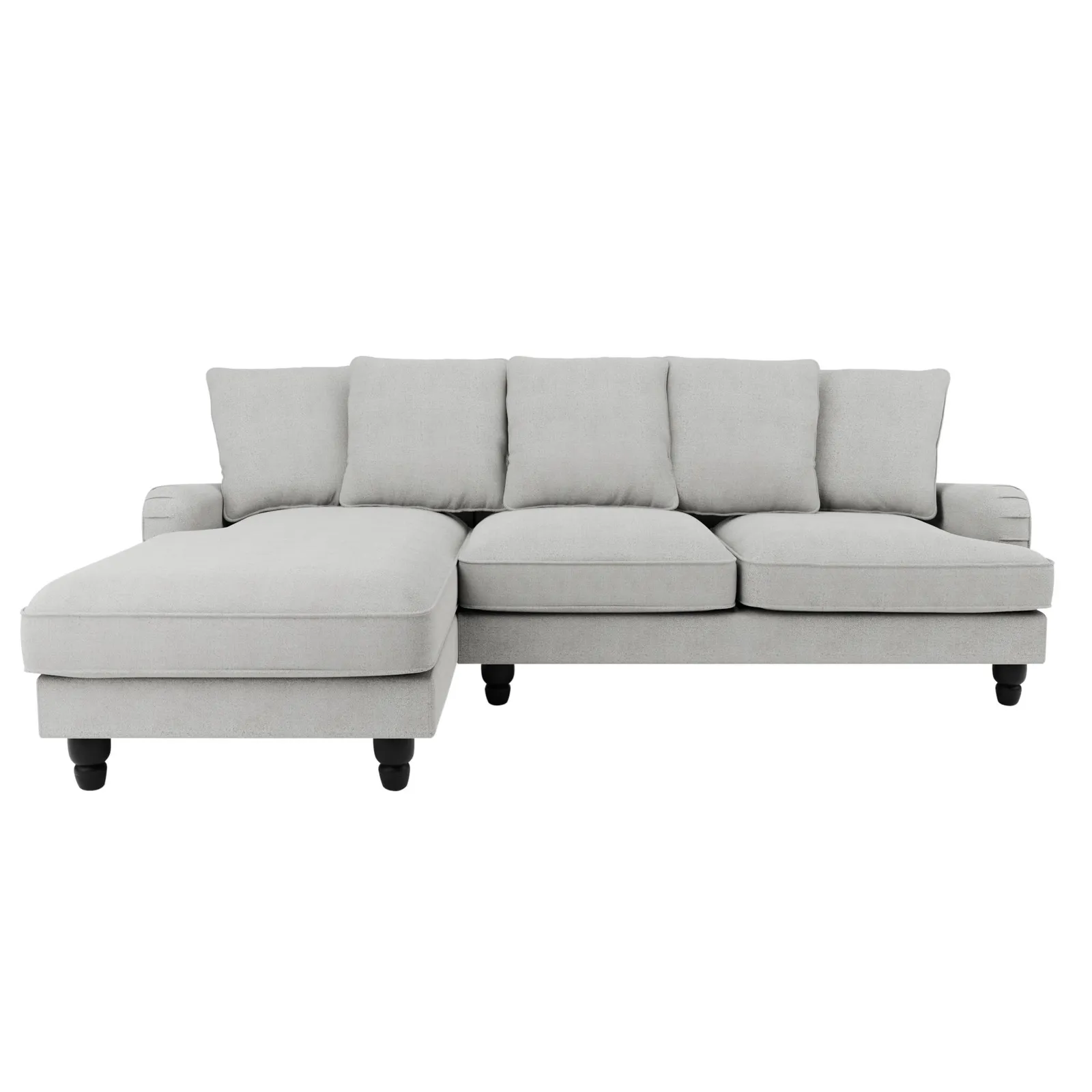 Beatrice Scatter Back Boucle Left Hand Corner Sofa Grey