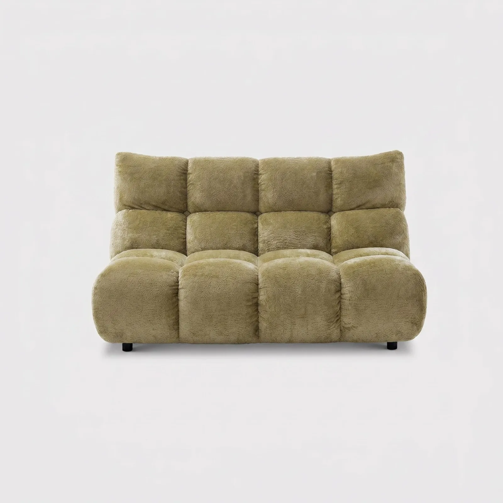 Bryce 2 Seater Without Armrest Right Sofa, Gold | Barker & Stonehouse