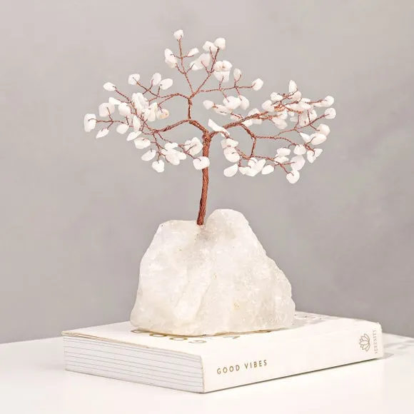 Serenity White Jade Gemstone Tree 4
