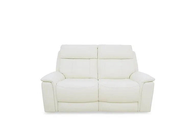 Chill Leather 2 Seater Power Recliner Sofa with Bluetooth - BV Star White