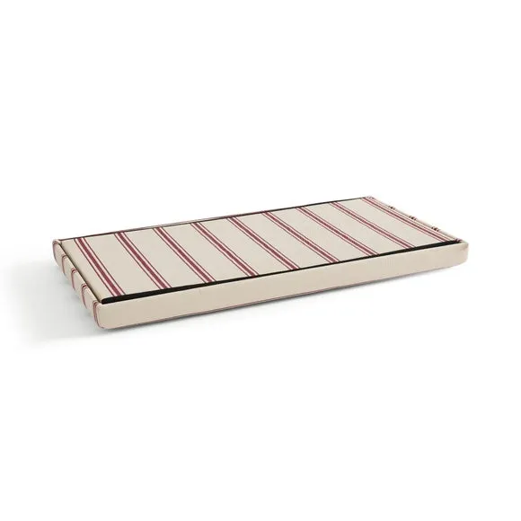 Faux Linen Folkstone Stripe Rectangle Ottoman 4
