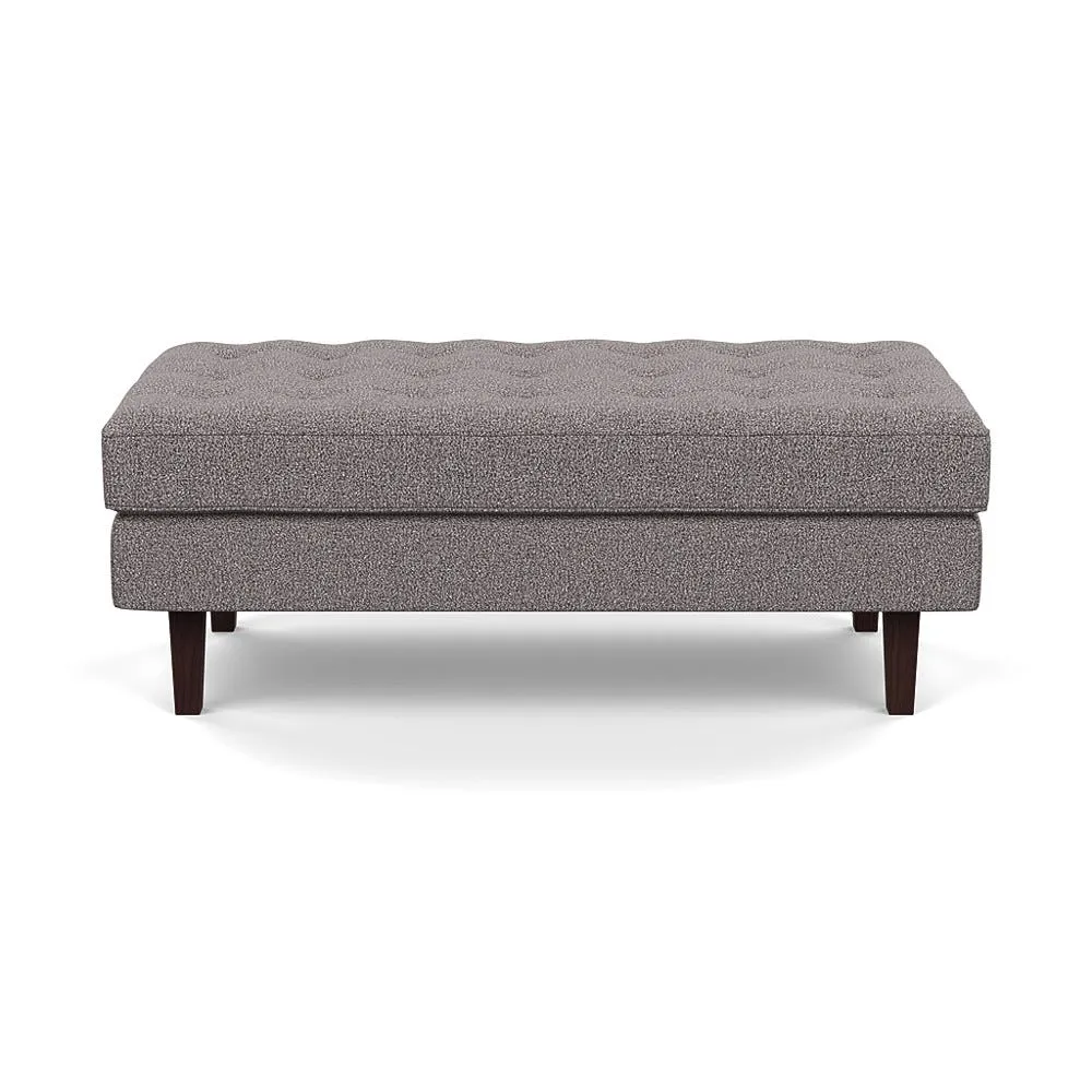 Heal's Hepburn Ottoman Loop Boucle Granite Black