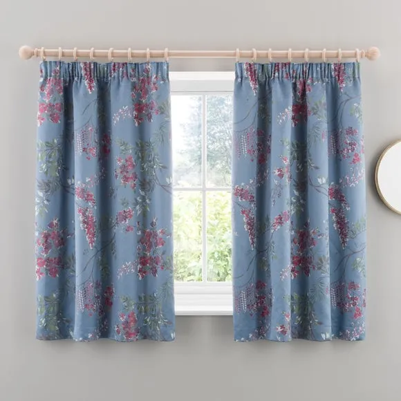 Trailing Wisteria Blackout Pencil Pleat Curtain (Blackout Available) 5