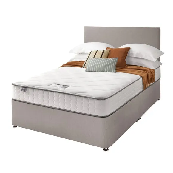 Silentnight Divan Bed With Fabric Paris Headboard and 800 Pocket Sprung Mattress 2