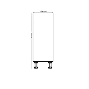 Wickes Lakemoor Dust Grey Standard Depth Base Unit - 300mm 2