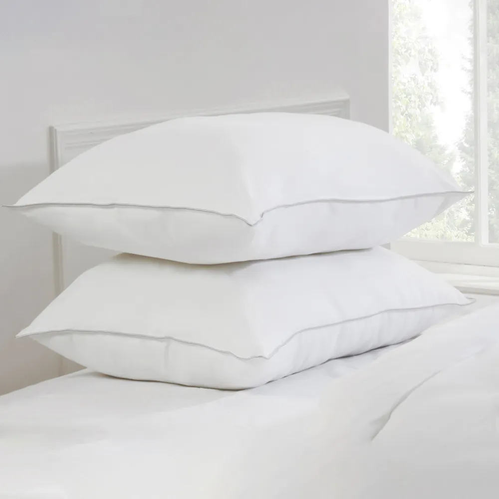 Dreamy Nights Overfilled Duck Feather Pillow Pair, White