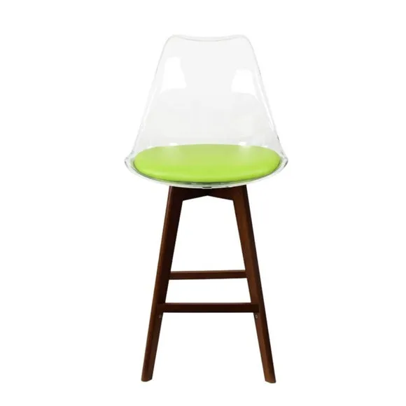 Fusion Living Soho Clear Plastic Bar Stool 3