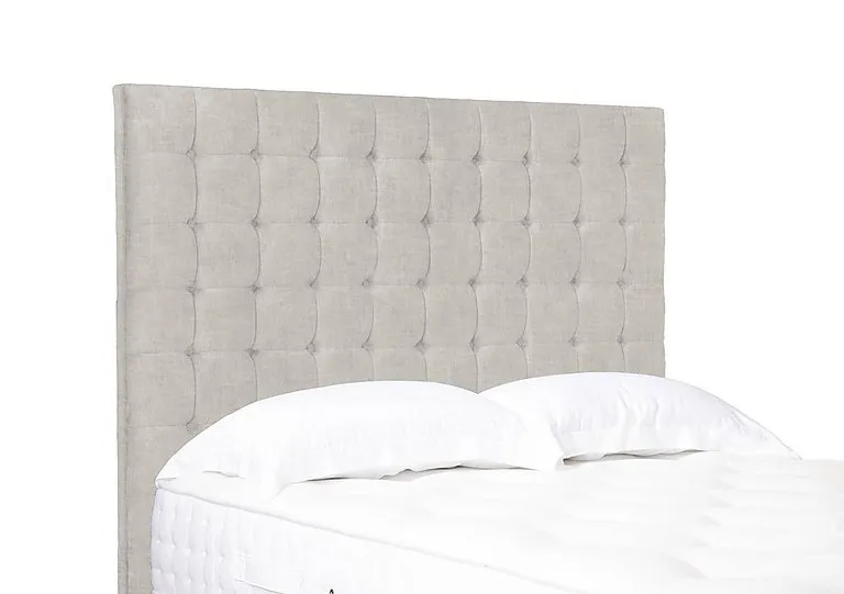 Artisan Collection Dot High Floor Standing Headboard - Single - Lace Ivory