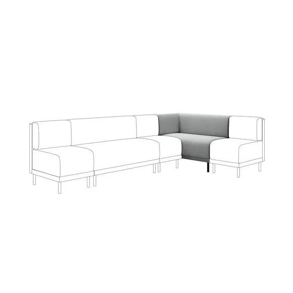 Mae Corner Dining Bench, Vintage Velvet 1