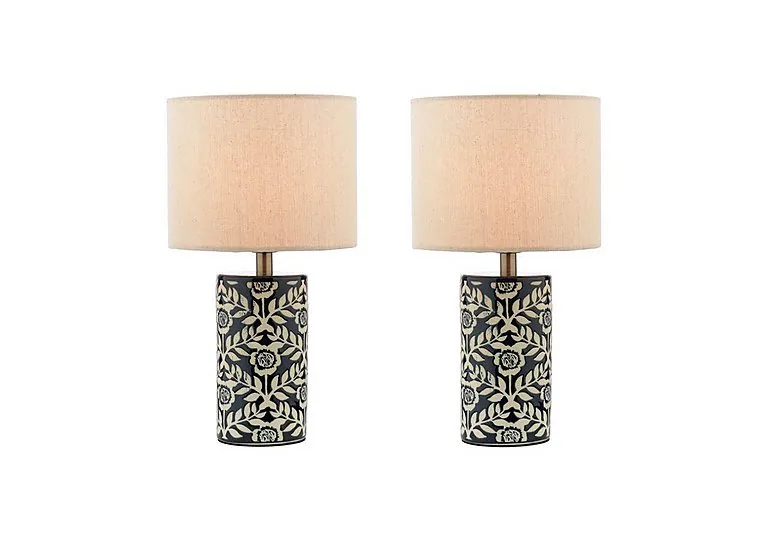 Set of 2 Highclere Small Ceramic Table Lamps