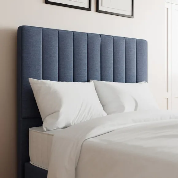 Luxury Linen Vertical Stripe Headboard 1