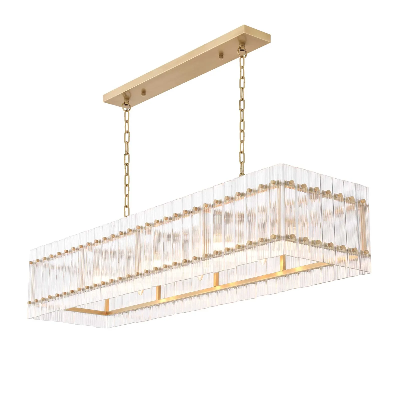Eichholtz Ruby Rectangular Chandelier Metal | Barker & Stonehouse