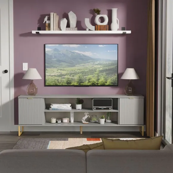 Harborne Extra Wide TV Unit for TVs up to 80" 1