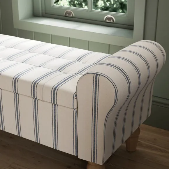 Lilian Folkstone Stripe Storage Window Seat 4