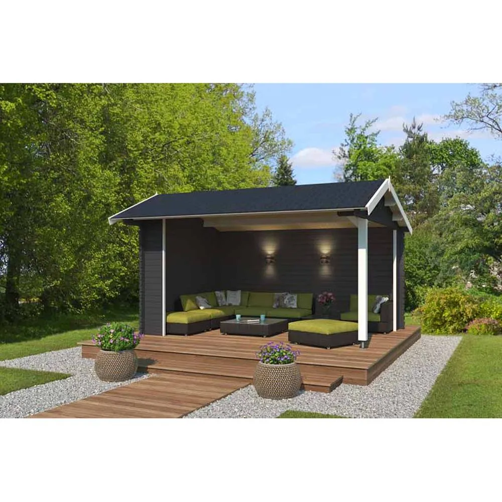Lasita Maja Ltd San Diego-Log Cabin, Garden Room, Home Office - L389xW465xH273.6 cm in Brown 4