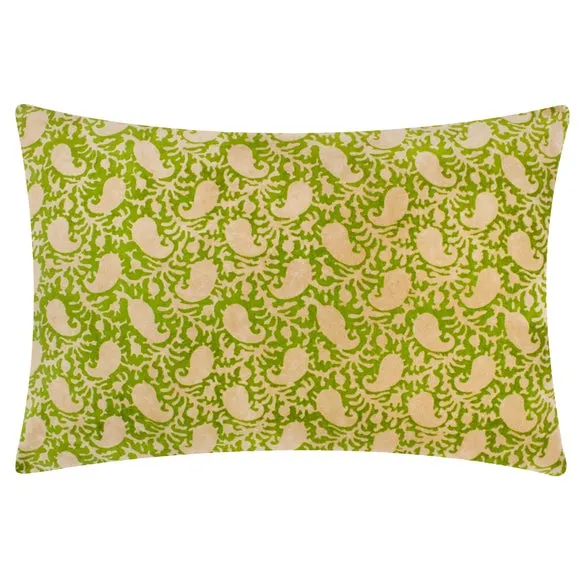 Boteh Luxurious Velvet Rectangular Cushion 3