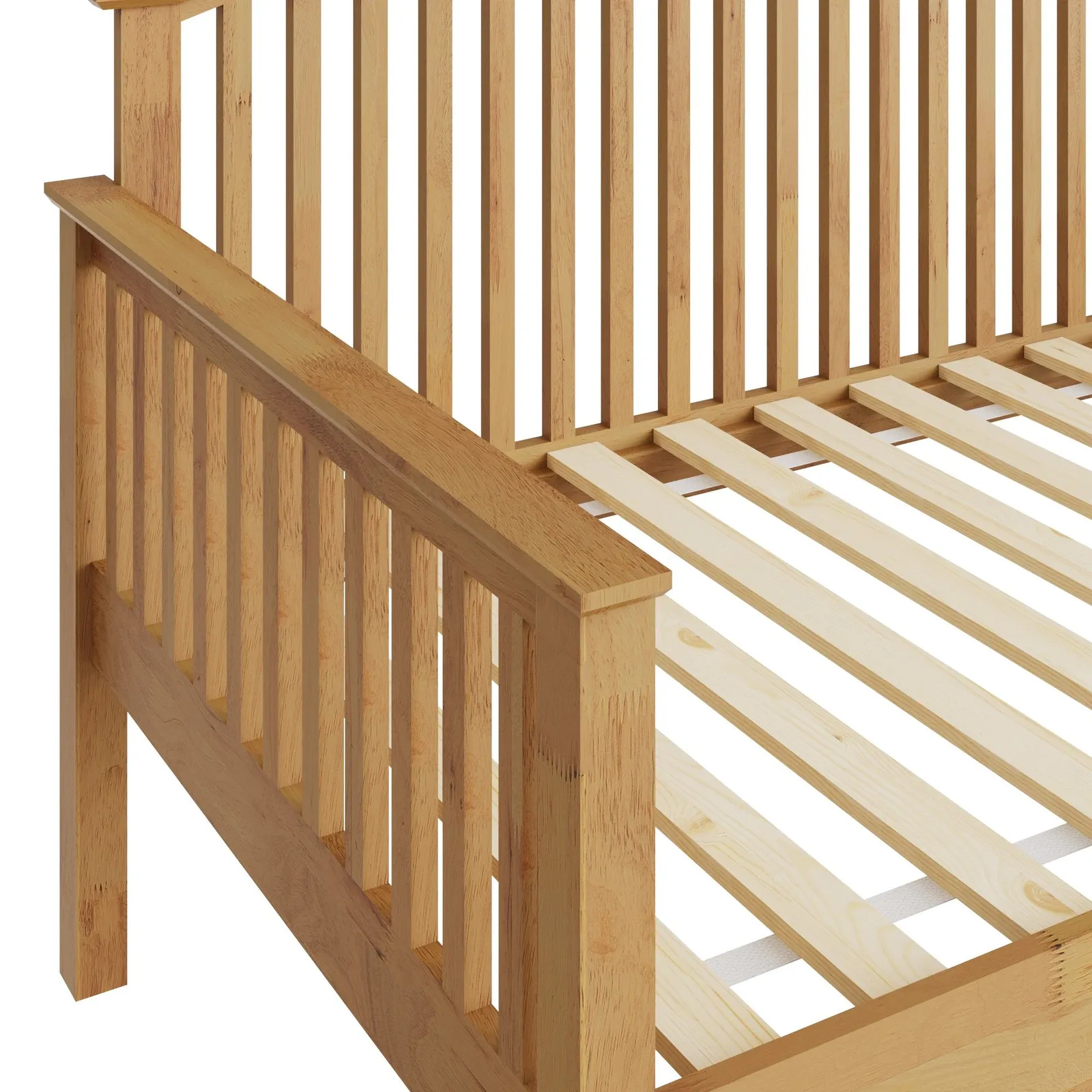 GFW Madrid Wooden Day Bed in Light Oak 5