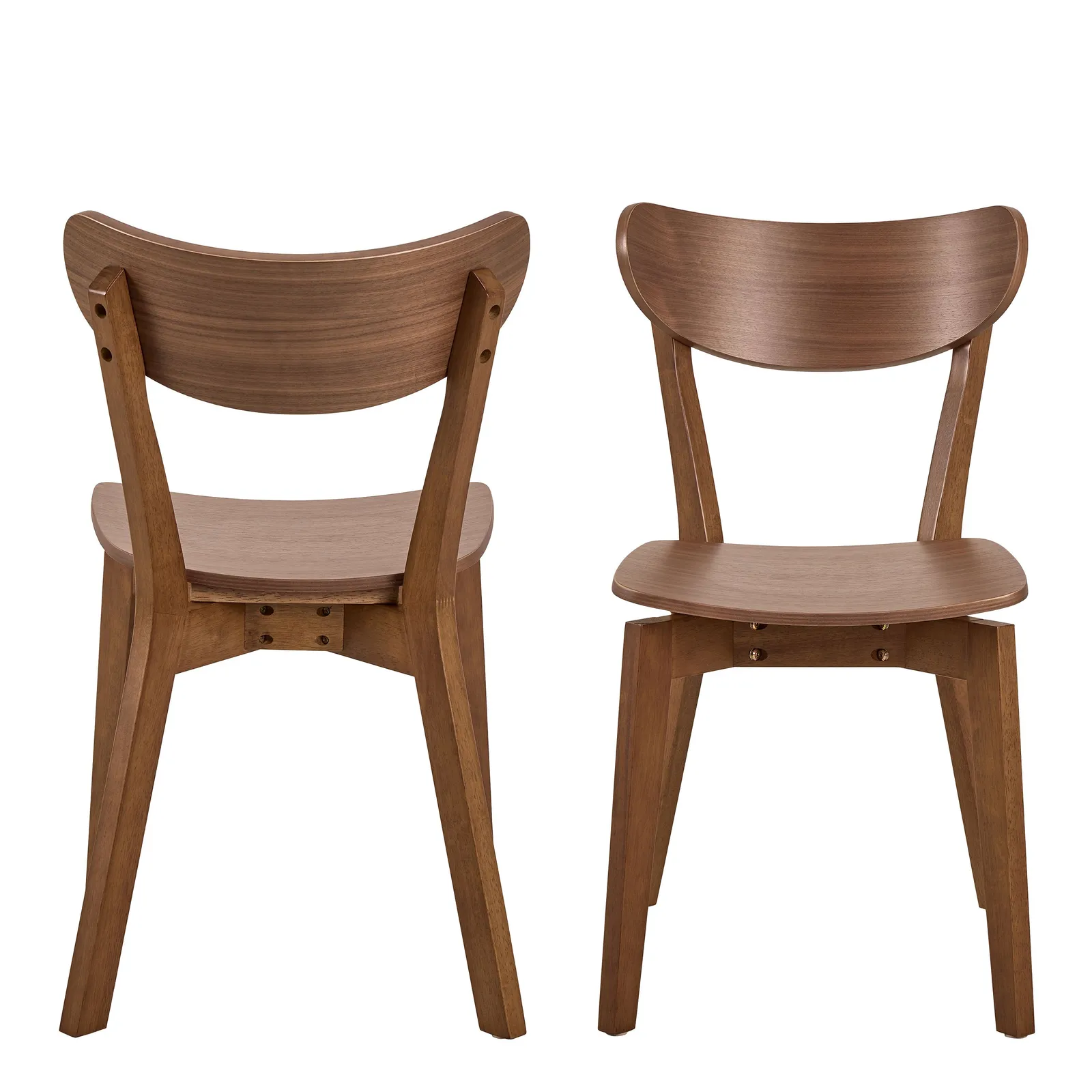 Furniture To Go Roxby Dining Chairs in Walnut Set of 2 2