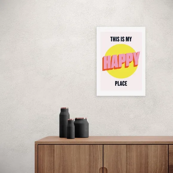 East End Prints Happy Place Print 1
