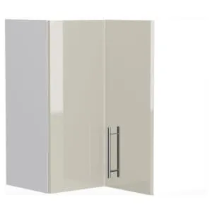 Wickes Orlando Gloss Stone L-Shape Corner Wall Unit - 625mm