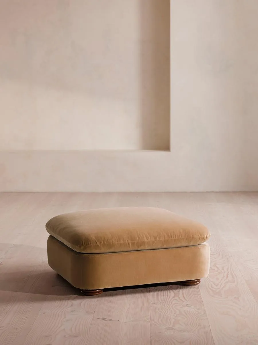 Rava Ottoman, Velvet, Camel