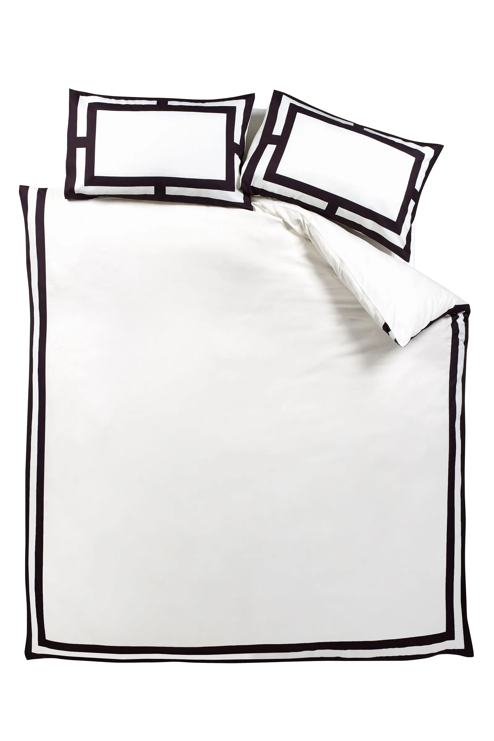 Catherine Lansfield 'So Soft Mono Panel' Duvet Cover Set in Cream 4