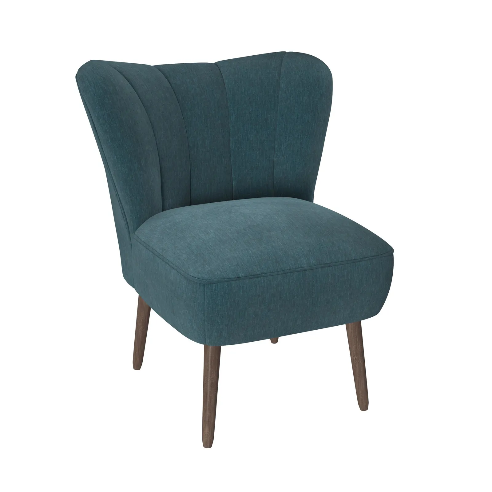 Abby Chenille Cocktail Chair Green