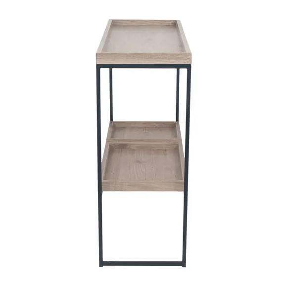 Pacific Gallery Lam Console Table, Light Wood Effect 4