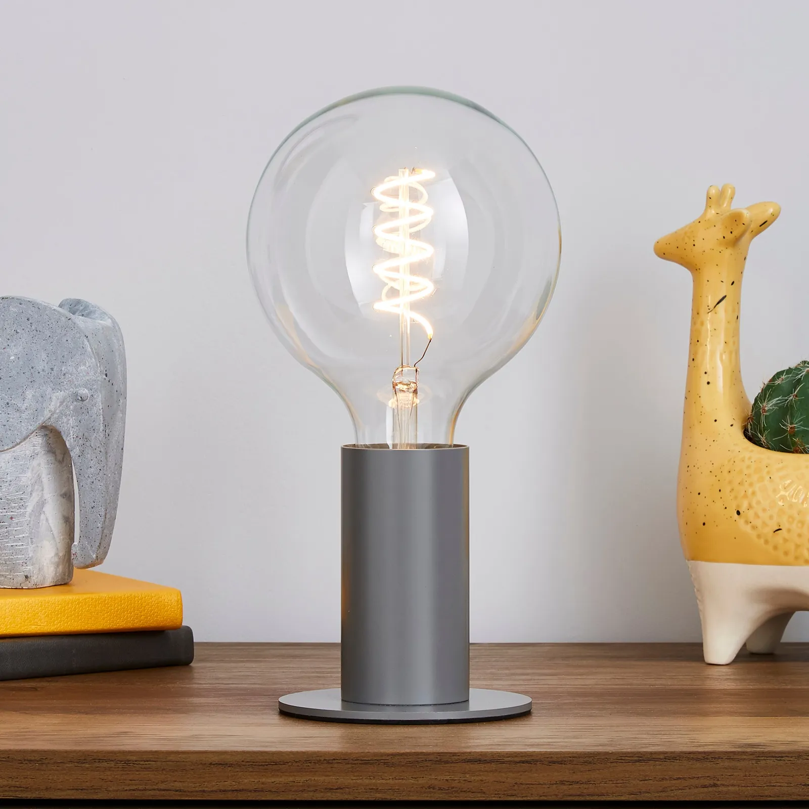 Eban Grey Table Lamp Grey