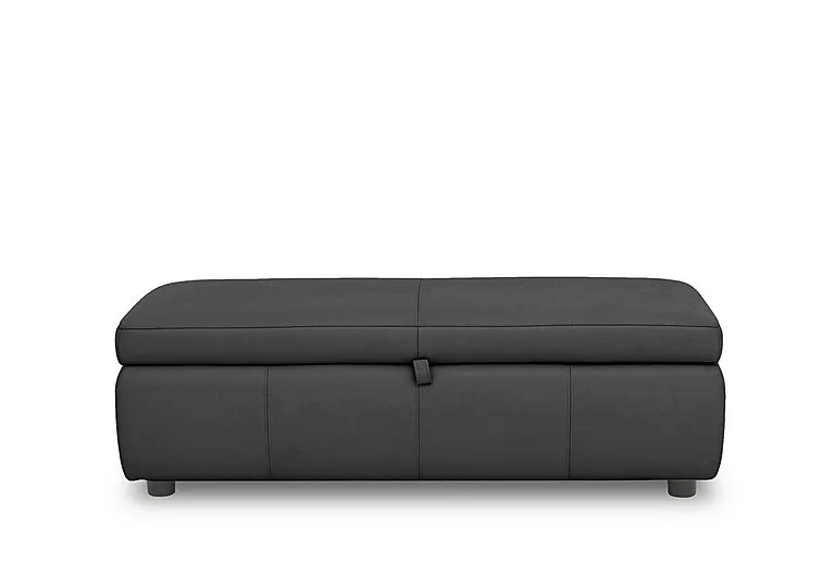 Tyrell 150cm Leather Blanket Box - Classic Black
