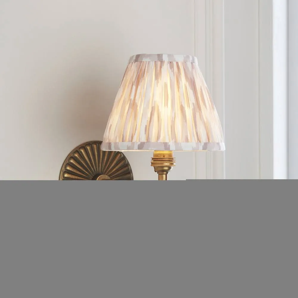 Netlighting Dahlia Curve & Ikat 16cm Wall Lamp Antique Brass Neutral Print in Gold 4