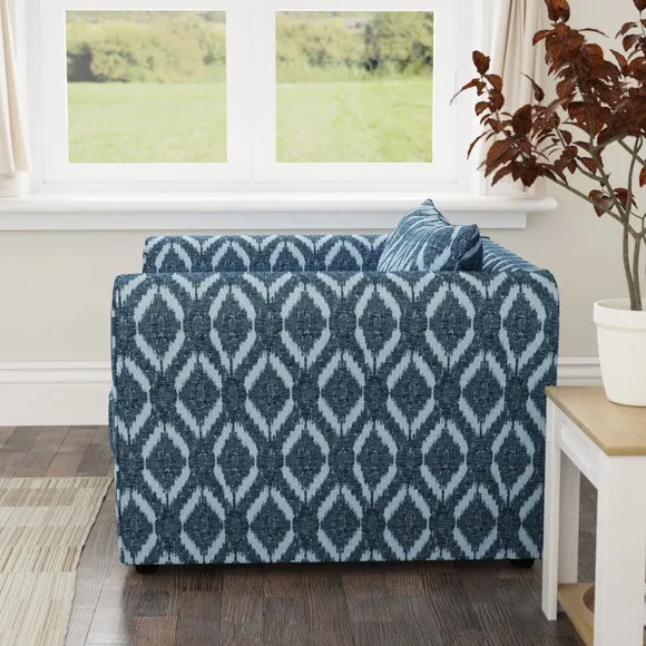 Blake Ikat Multi Weave Snuggle Chair 3