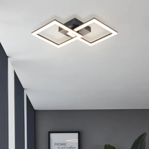 EGLO Palmaves-E Flush Ceiling Light