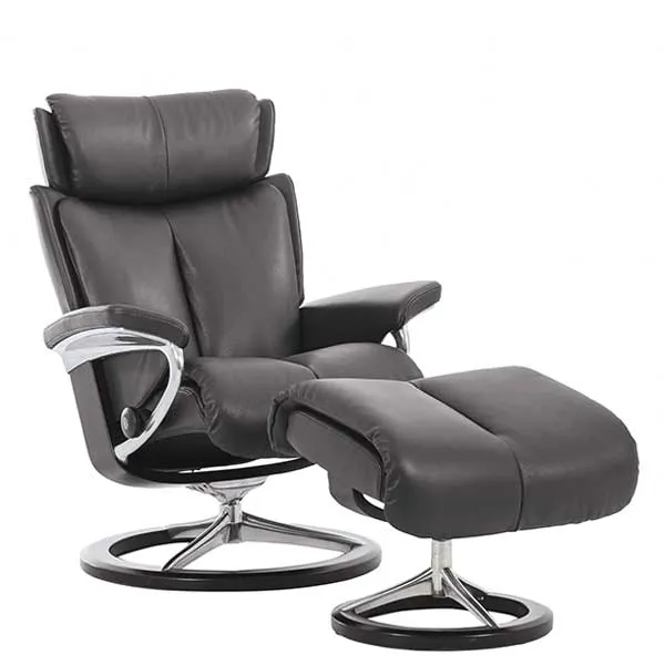 Stressless Magic Signature Chair  Stool Choice of Leather  - Barker & Stonehouse