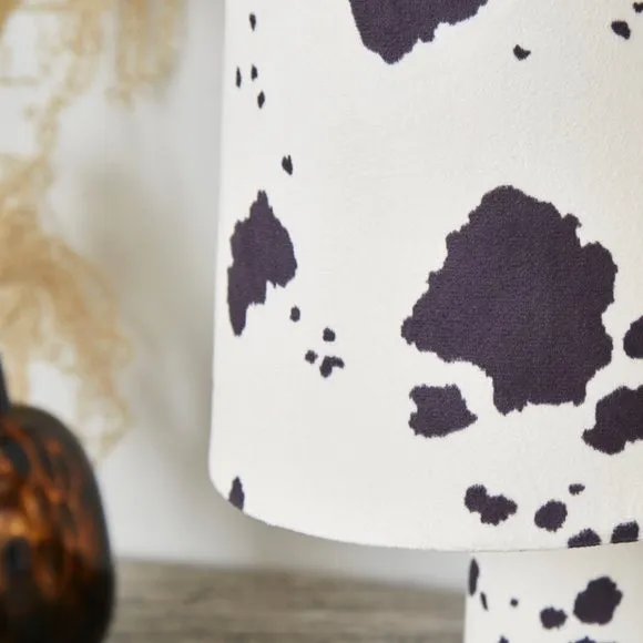 Cow Print Velvet Table Lamp 3