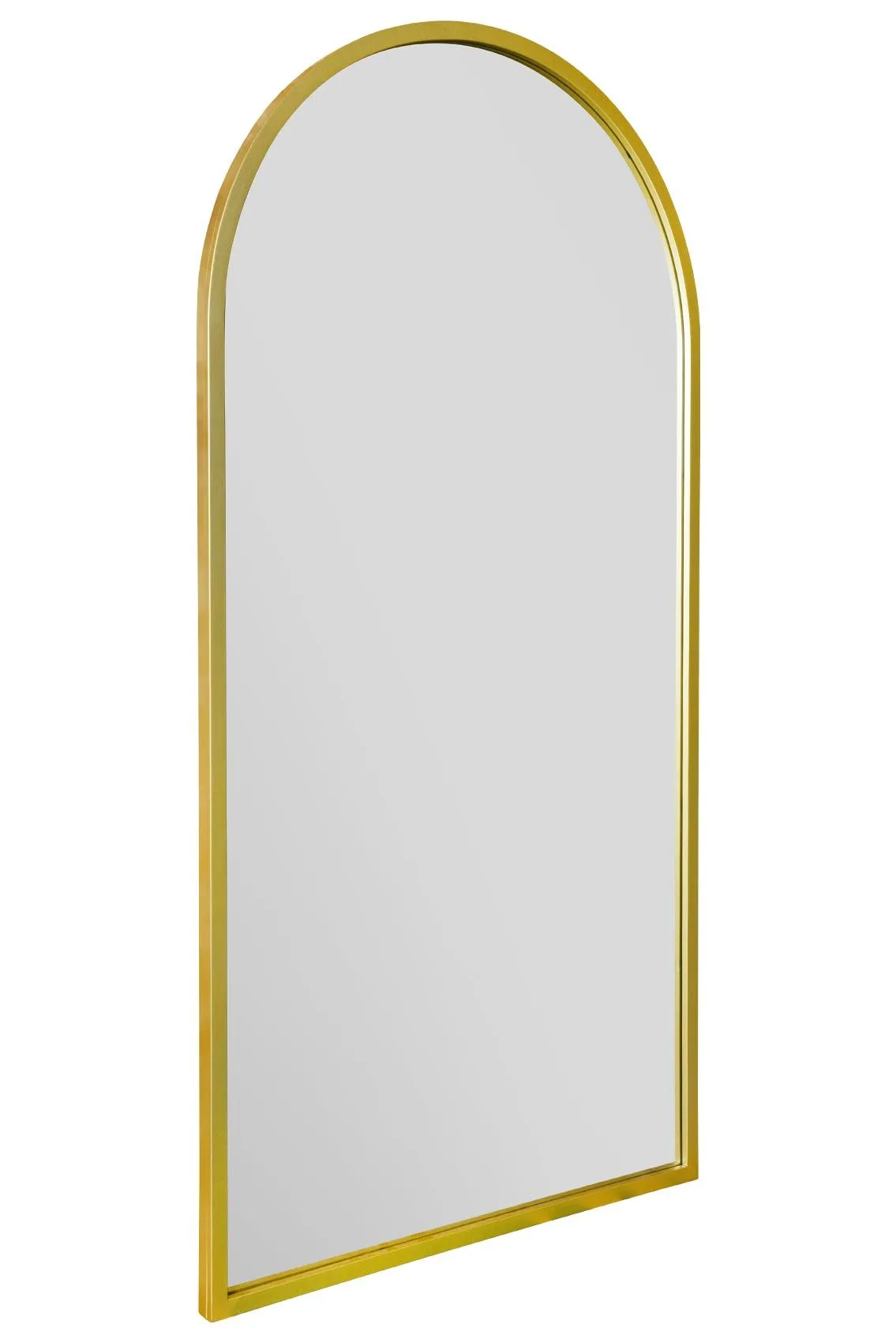 MirrorOutlet Gold Framed Arched Leaner/Wall Mirror 55" X 27.5" (140CM X 70CM) 4