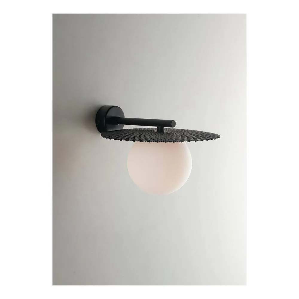 Netlighting Chaplin Globe Wall Lamp Black G9